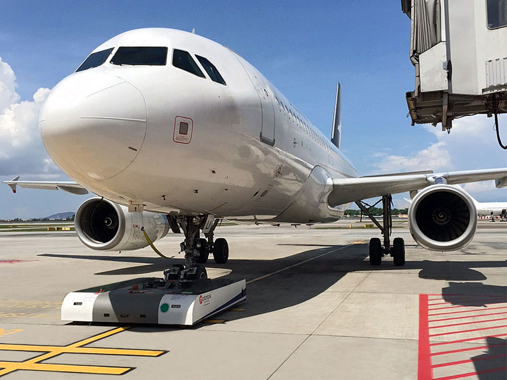 Pushback of an Airbus A320