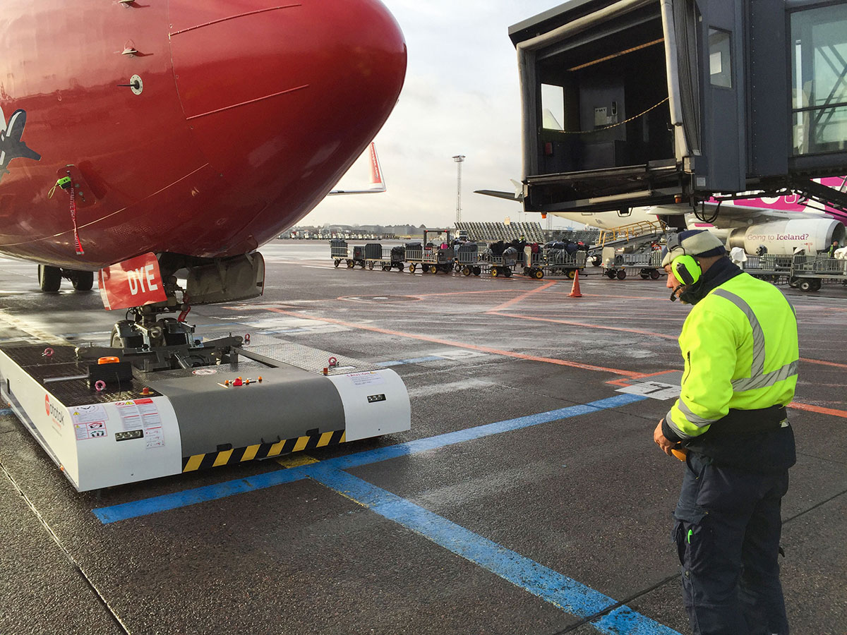 Pushback at Kopenhagen Airport