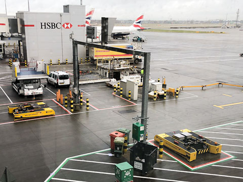 Spacer 8600 charging at London Heathrow T5