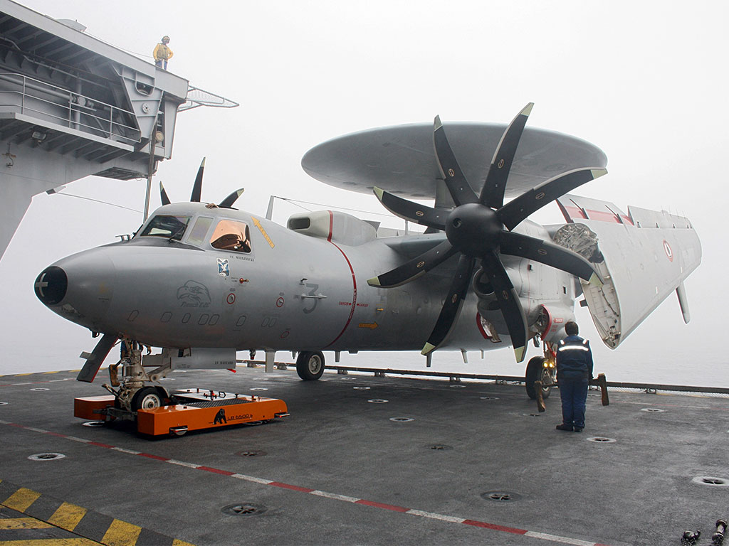 Mototok TWIN moves a Northrop Grumman Hawkeye