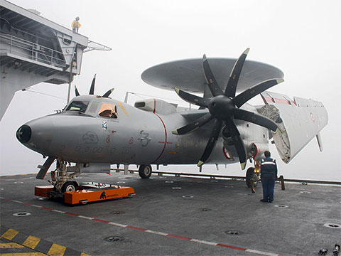 TWIN on an AIrcraft Carrier with a Northrop Grumman