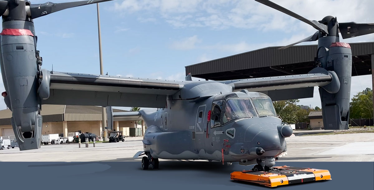 Mototok LB 7500 tows a V22 · Field of Application: Military and other Forces