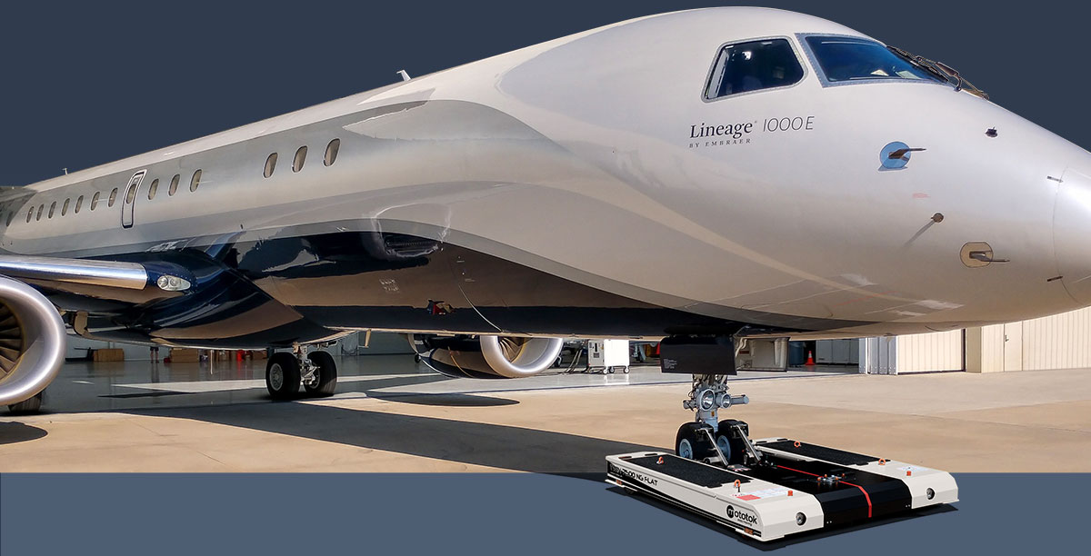 Mototok TWIN 7500 NG with a Lineage 1000 · Field of application: MRO/FBO