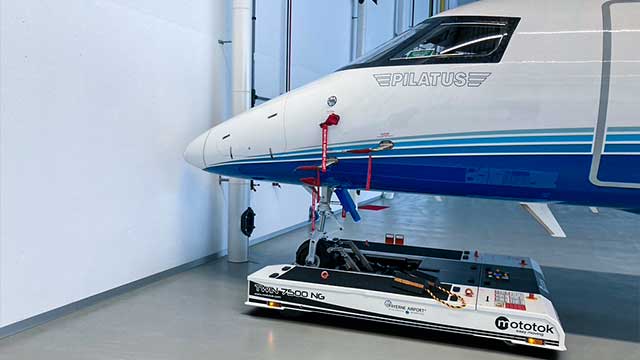 Park Aircraft directly towards the wall of the hangar to increase parking space.